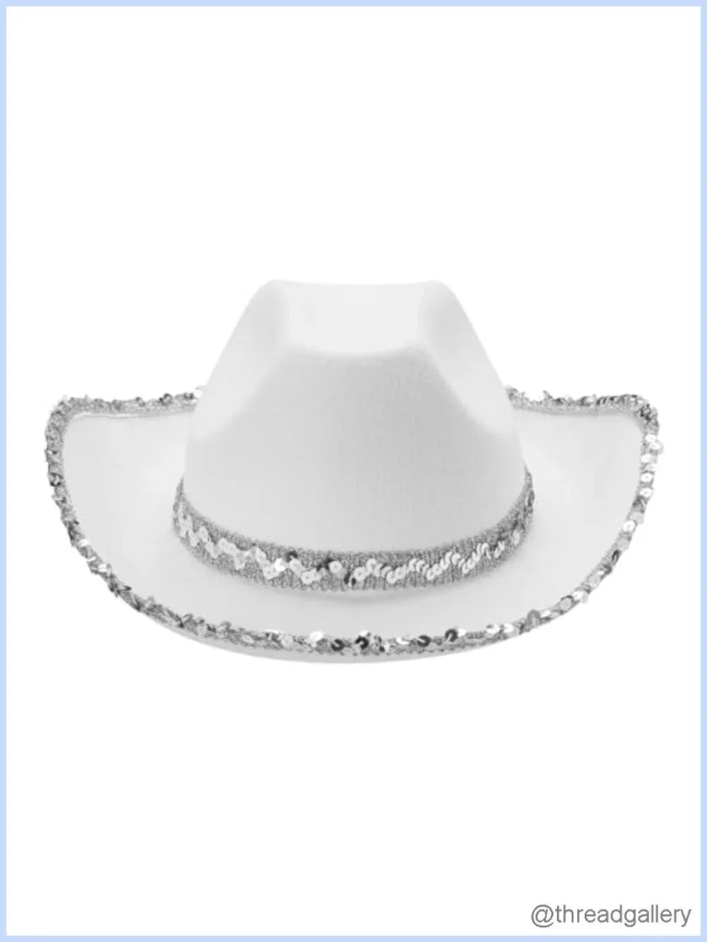 Cowgirl Hat & Bandana Set with Sequins Western Costume Party Accessory